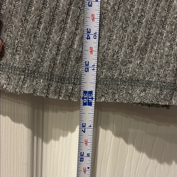 NWOT! Super soft Gray Ribbed Knit Turtleneck Dress - Picture 6 of 9